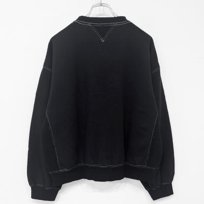 refomed [ 10WASH SWEATER ] BLACK