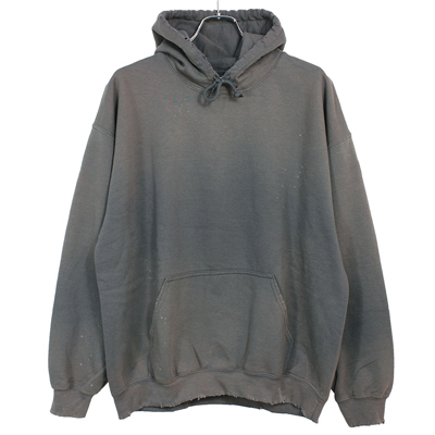 Sasquatchfabrix. [ "BUFFALO" VINTAGE SWEAT HOODIE ] CHARCOAL