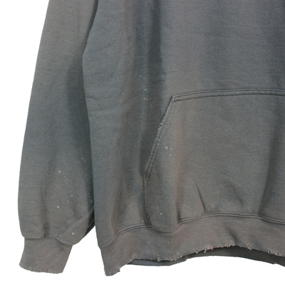 Sasquatchfabrix. [ "BUFFALO" VINTAGE SWEAT HOODIE ] CHARCOAL