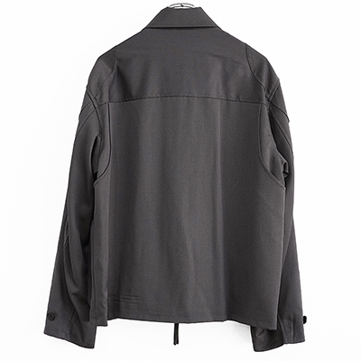 MATSUFUJI [ Wool Cargo Pocket Work Jacket ] CHARCOAL