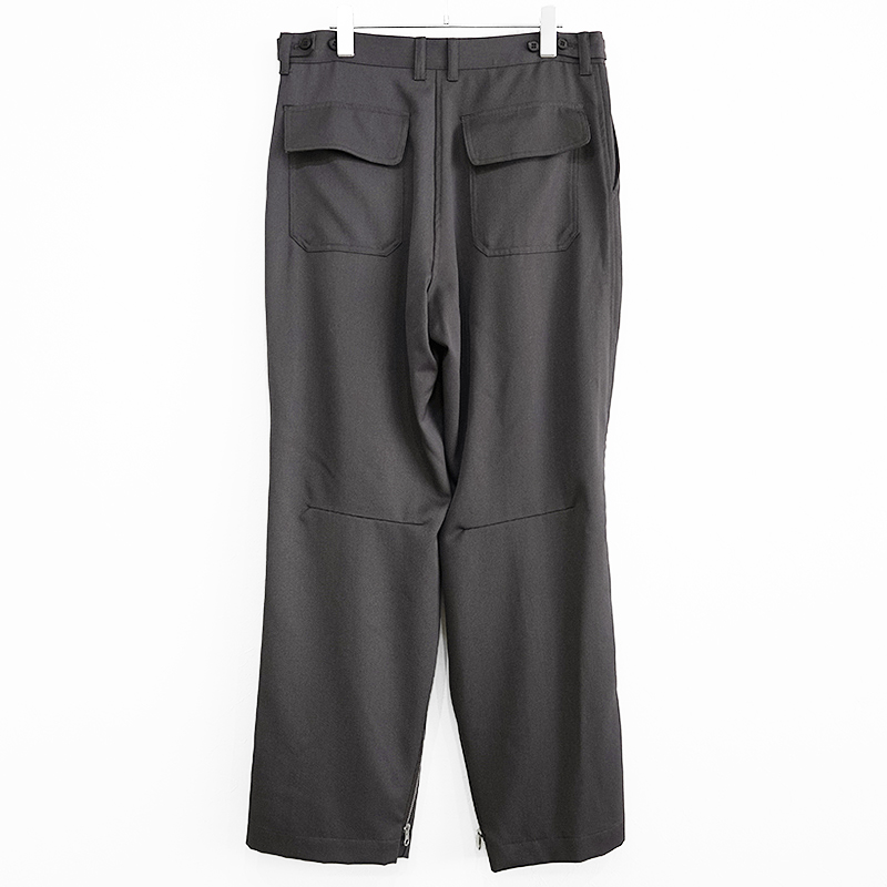 MATSUFUJI [ Wool Cargo Pocket Wide Trousers ] CHARCOAL