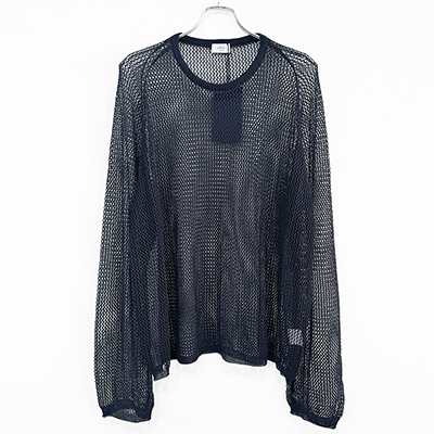 URU [ CREW NECK KNIT ] D.NAVY
