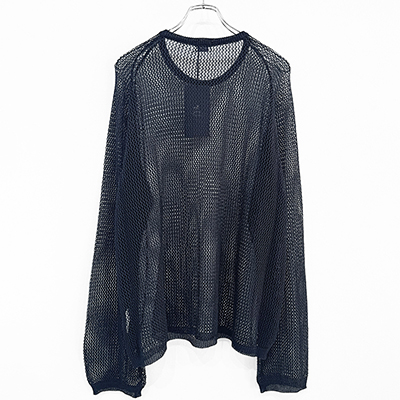 URU [ CREW NECK KNIT ] D.NAVY
