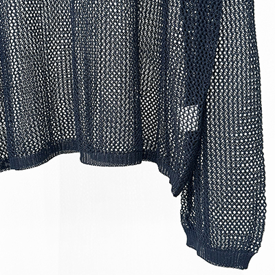 URU [ CREW NECK KNIT ] D.NAVY