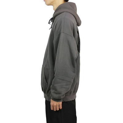 Sasquatchfabrix. [ "BUFFALO" VINTAGE SWEAT HOODIE ] CHARCOAL