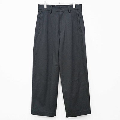 URU [ COTTON PEACH WIDE PANTS ] D.GRAY