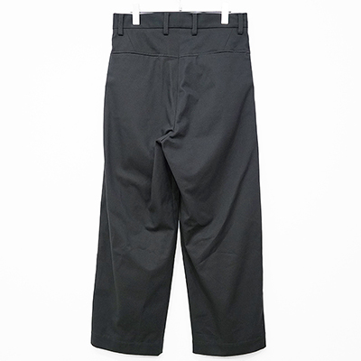 URU [ COTTON PEACH WIDE PANTS ] D.GRAY