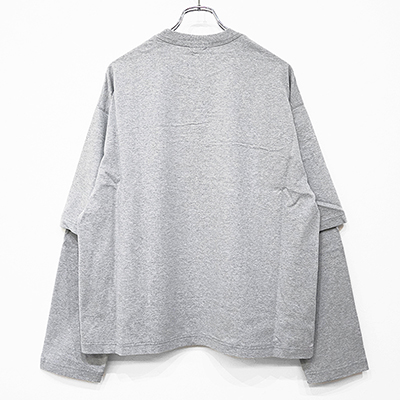 URU [ CREW NECK L/S TEE ] H.GRAY