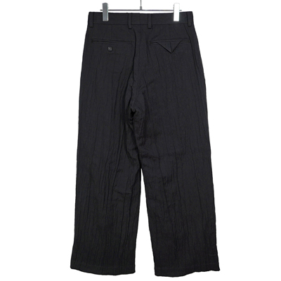 Sasquatchfabrix. [ SIWA SIWA WIDE SILHOETTE SLACKS ] BLACK