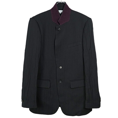 Sasquatchfabrix. [ SIWA SIWA LAPEL JACKET ] BLACK