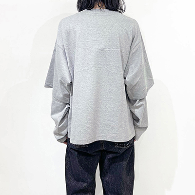 URU [ CREW NECK L/S TEE ] H.GRAY