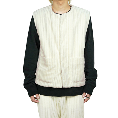 MATSUFUJI [ Wide Corduroy Vest ] OFF