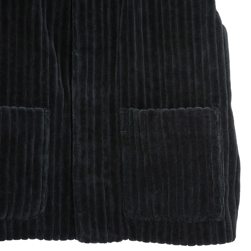 MATSUFUJI [ Wide Corduroy Vest ] BLACK