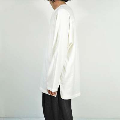 YANTOR [ 3ply Khadi Long Pullover ] WHITE