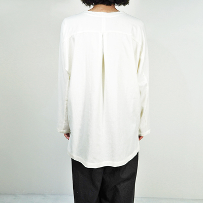 YANTOR [ 3ply Khadi Long Pullover ] WHITE