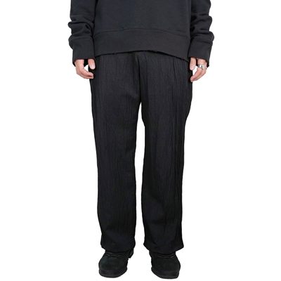 Sasquatchfabrix. [ SIWA SIWA WIDE SILHOETTE SLACKS ] BLACK