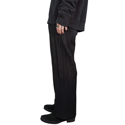 Sasquatchfabrix. [ SIWA SIWA WIDE SILHOETTE SLACKS ] BLACK