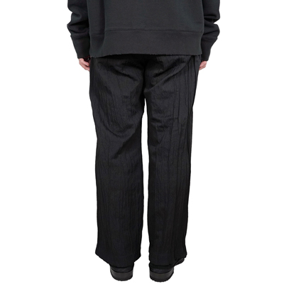 Sasquatchfabrix. [ SIWA SIWA WIDE SILHOETTE SLACKS ] BLACK