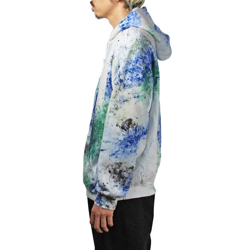 Sasquatchfabrix. [ PAINT VINTAGE HOODIE ] WHITE | ロイド・エフ 