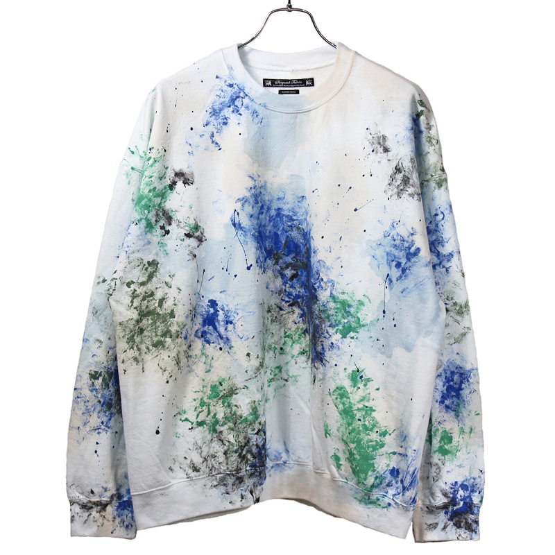 Sasquatchfabrix. [ PAINT VINTAGE SWEATSHIRT ] WHITE | ロイド・エフ