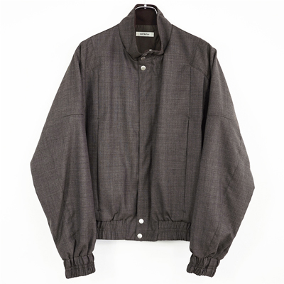 MATSUFUJI [ Wool Stand Collar Jacket ] BROWN