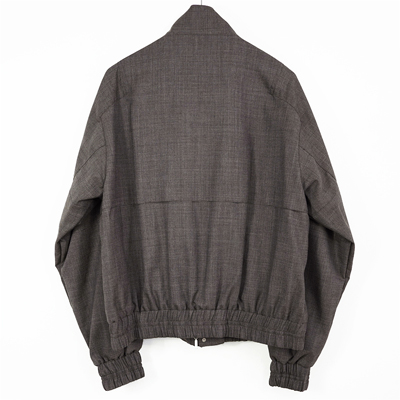 MATSUFUJI [ Wool Stand Collar Jacket ] BROWN