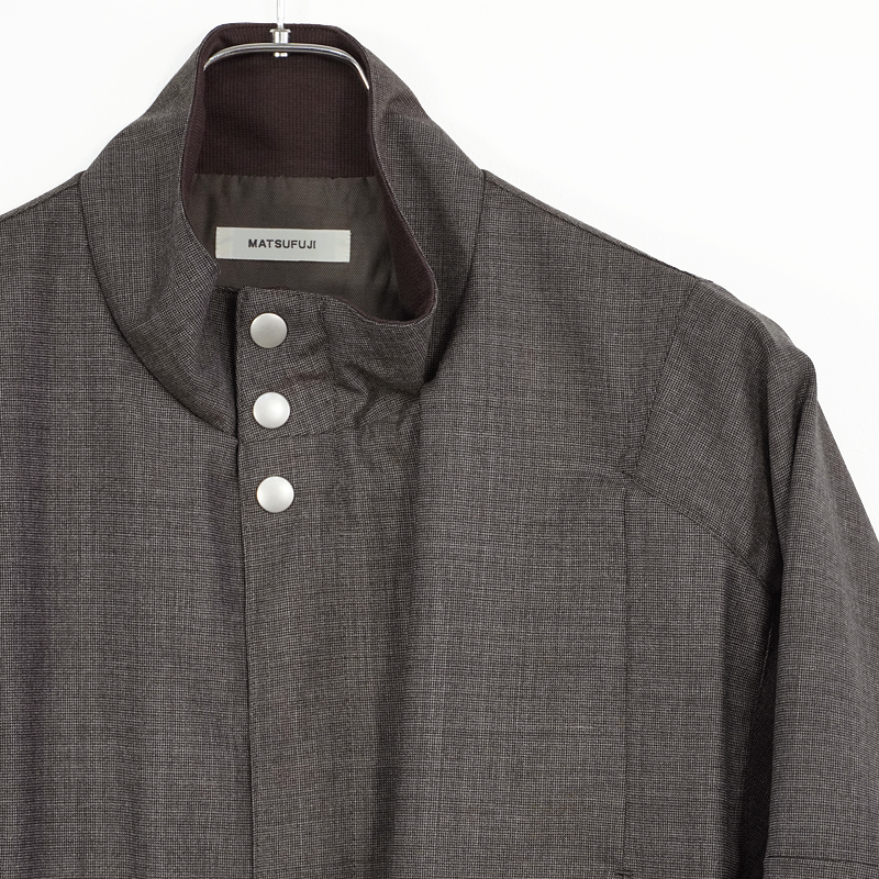MATSUFUJI [ Wool Stand Collar Jacket ] BROWN | ロイド・エフ