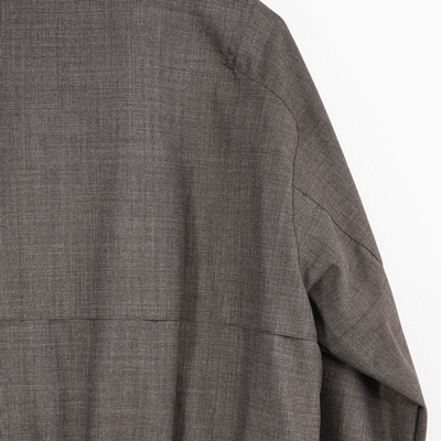 MATSUFUJI [ Wool Stand Collar Jacket ] BROWN