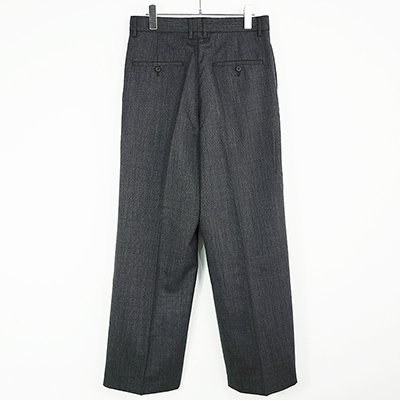 MATSUFUJI [ Wool Double Pocket Wide Trousers ] BLACK