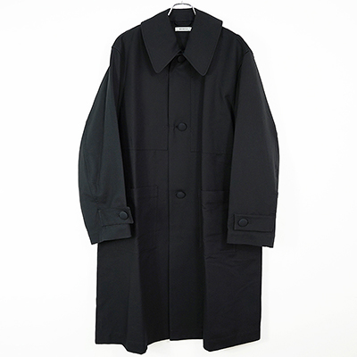 MATSUFUJI [ Cotton Soutien Collar Work Coat ] BLACK