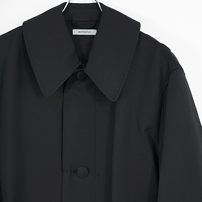 MATSUFUJI [ Cotton Soutien Collar Work Coat ] BLACK