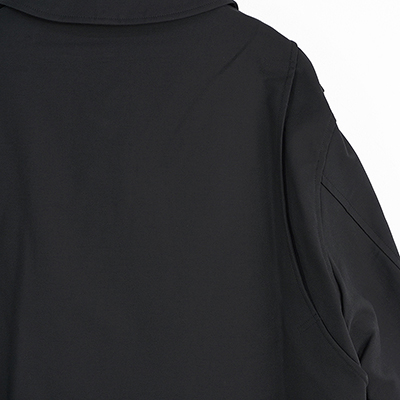 MATSUFUJI [ Cotton Soutien Collar Work Coat ] BLACK