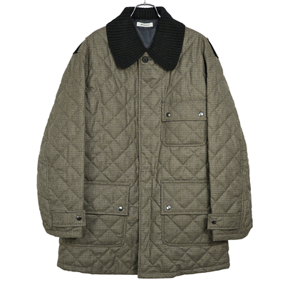 MATSUFUJI [ Wool Quilted Knit Collar Coat ] BROWN | ロイド・エフ