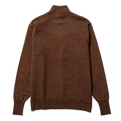 Sasquatchfabrix. [ RASTA HI-GAUGE MOCKNECK KNIT ] BROWN RASTA