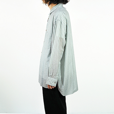 URU [ REGULAR COLLAR SHIRTS ] GRAY