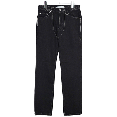 JOHN LAWRENCE SULLIVAN [ CHAPS 5POCKET DENIM PANTS ] BLACK