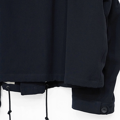 URU [ HARD TWIST COTTON SHORT MODS COAT ] D.NAVY