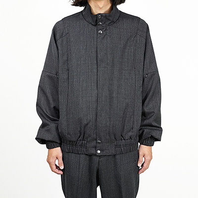 MATSUFUJI [ Wool Stand Collar Jacket ] BLACK