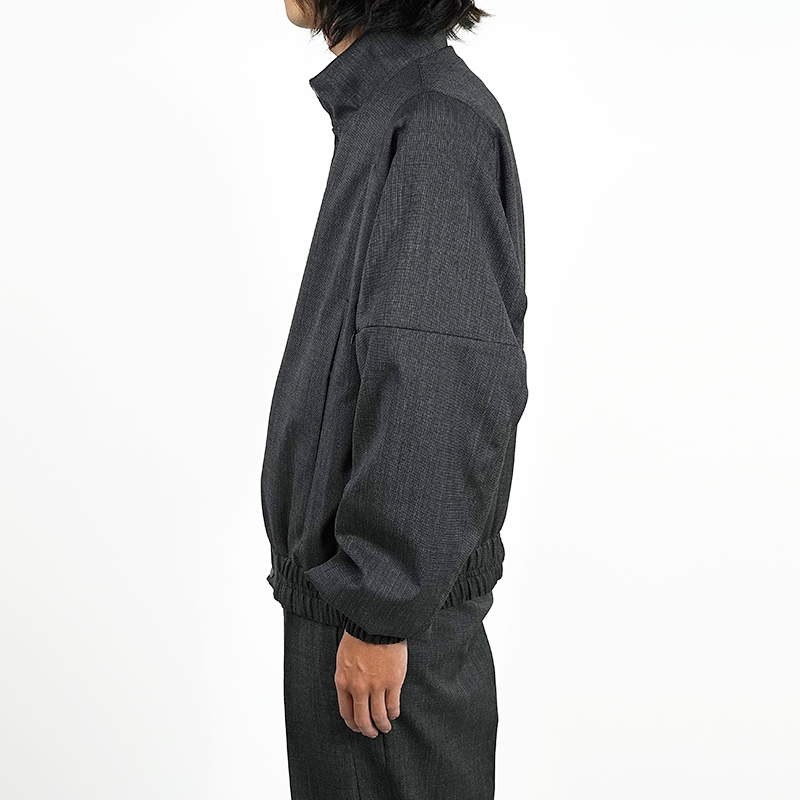 MATSUFUJI [ Wool Stand Collar Jacket ] BLACK