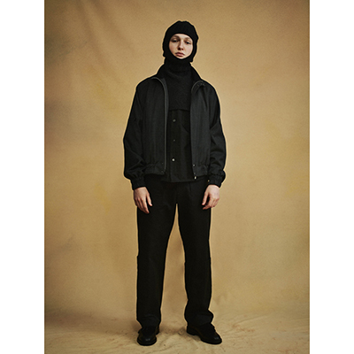 MATSUFUJI [ Wool Stand Collar Jacket ] BLACK