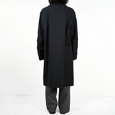 MATSUFUJI [ Cotton Soutien Collar Work Coat ] BLACK