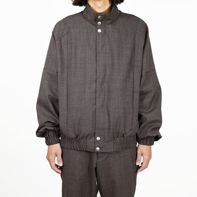 MATSUFUJI [ Wool Stand Collar Jacket ] BROWN