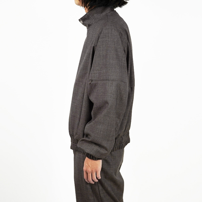 MATSUFUJI [ Wool Stand Collar Jacket ] BROWN