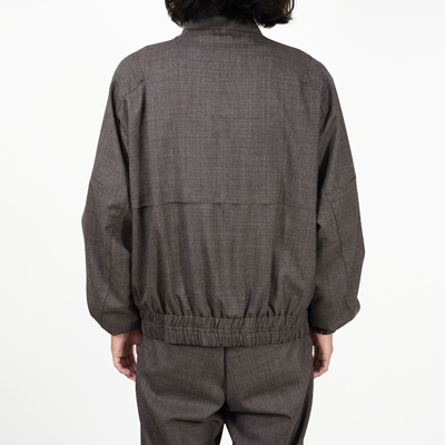 MATSUFUJI [ Wool Stand Collar Jacket ] BROWN