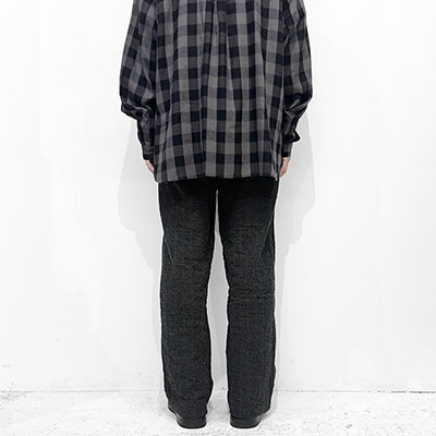 MATSUFUJI [ Striped Quilt Jacquard Trousers ] CCL×GRN
