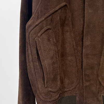SUGARHILL [ SUEDE PIPING LEATHER BLOUSON ] BROWN