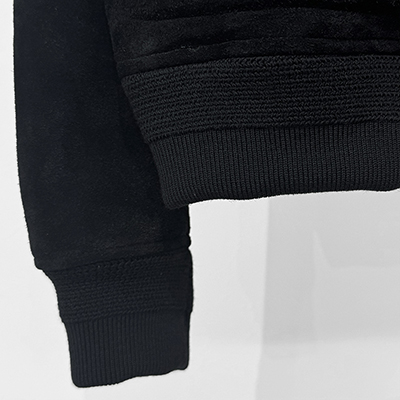 SUGARHILL [ SUEDE PIPING LEATHER BLOUSON ] BLACK