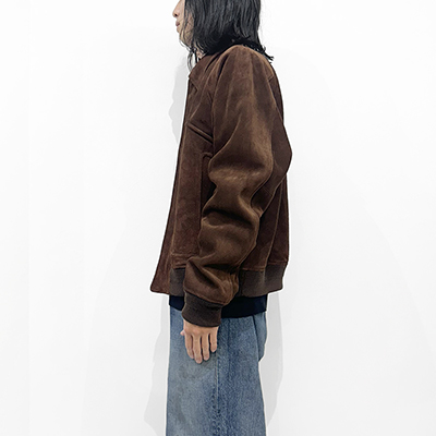 SUGARHILL [ SUEDE PIPING LEATHER BLOUSON ] BROWN