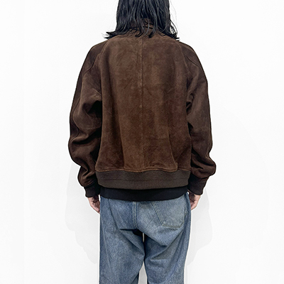 SUGARHILL [ SUEDE PIPING LEATHER BLOUSON ] BROWN