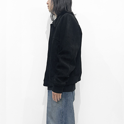 SUGARHILL [ SUEDE PIPING LEATHER BLOUSON ] BLACK